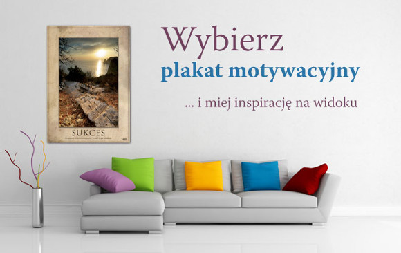 Plakat motywacyjny sukces